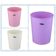 Pure Color Plastic Round Waste Bin (FF-5229)